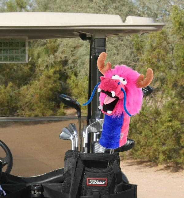 Golf Head Cover - Dragon Driver Golf Head Cover- Pink