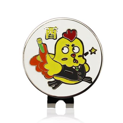 Ball Markers - 1.18 Inch Golf Ball Mark W Magnetic Golf Hat Clip Mark Golf Ball Position 24 Kinds For Choice Golf Marker