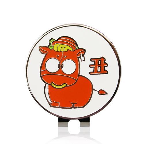 Ball Markers - 1.18 Inch Golf Ball Mark W Magnetic Golf Hat Clip Mark Golf Ball Position 24 Kinds For Choice Golf Marker