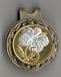 Ball Markers - Cook Islands 5 Cent “White Hibiscus” (penny Size)