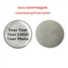Ball Markers - Customized Golf Ball Marker Printed W Your Own LOGO, Name, Photo, Fit Most Golf Hat Clips, Divot Repair Tools Pack Of 10
