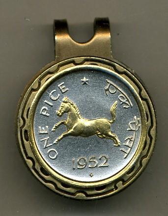 Ball Markers - India 1 Pice “Horse” (nickel Size)