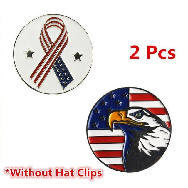 Ball Markers - Magnetic Golf Markers Hat Clips Official Alloy Ball Mark Hat Clips Caps Outdoor Golf Accessories Training Aids Golfer Suppliers