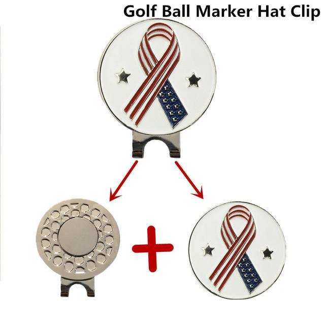 Ball Markers - Magnetic Golf Markers Hat Clips Official Alloy Ball Mark Hat Clips Caps Outdoor Golf Accessories Training Aids Golfer Suppliers