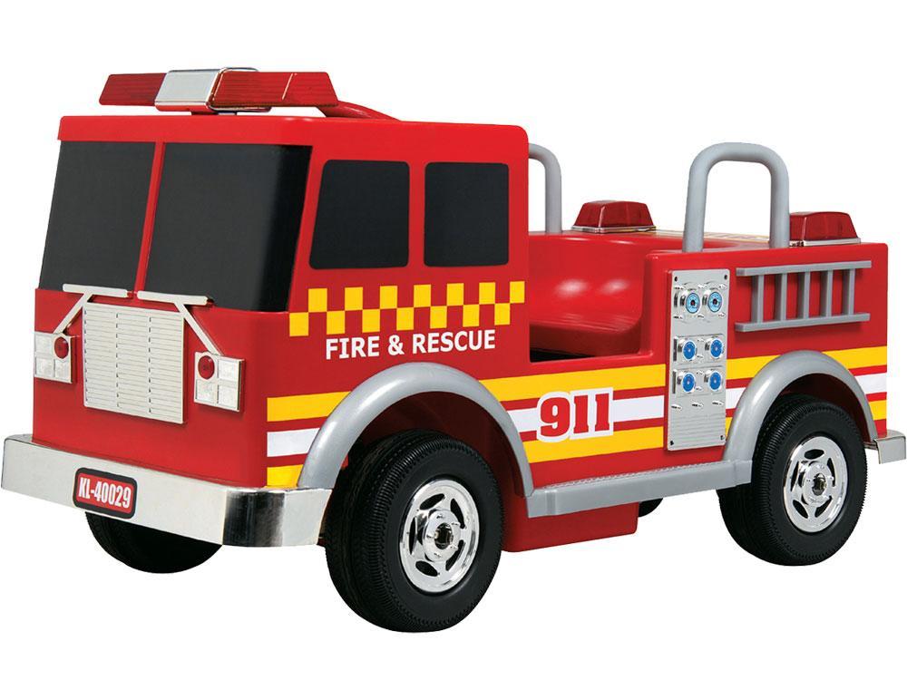 Battery Powered - Kalee Fire Truck 12v Red