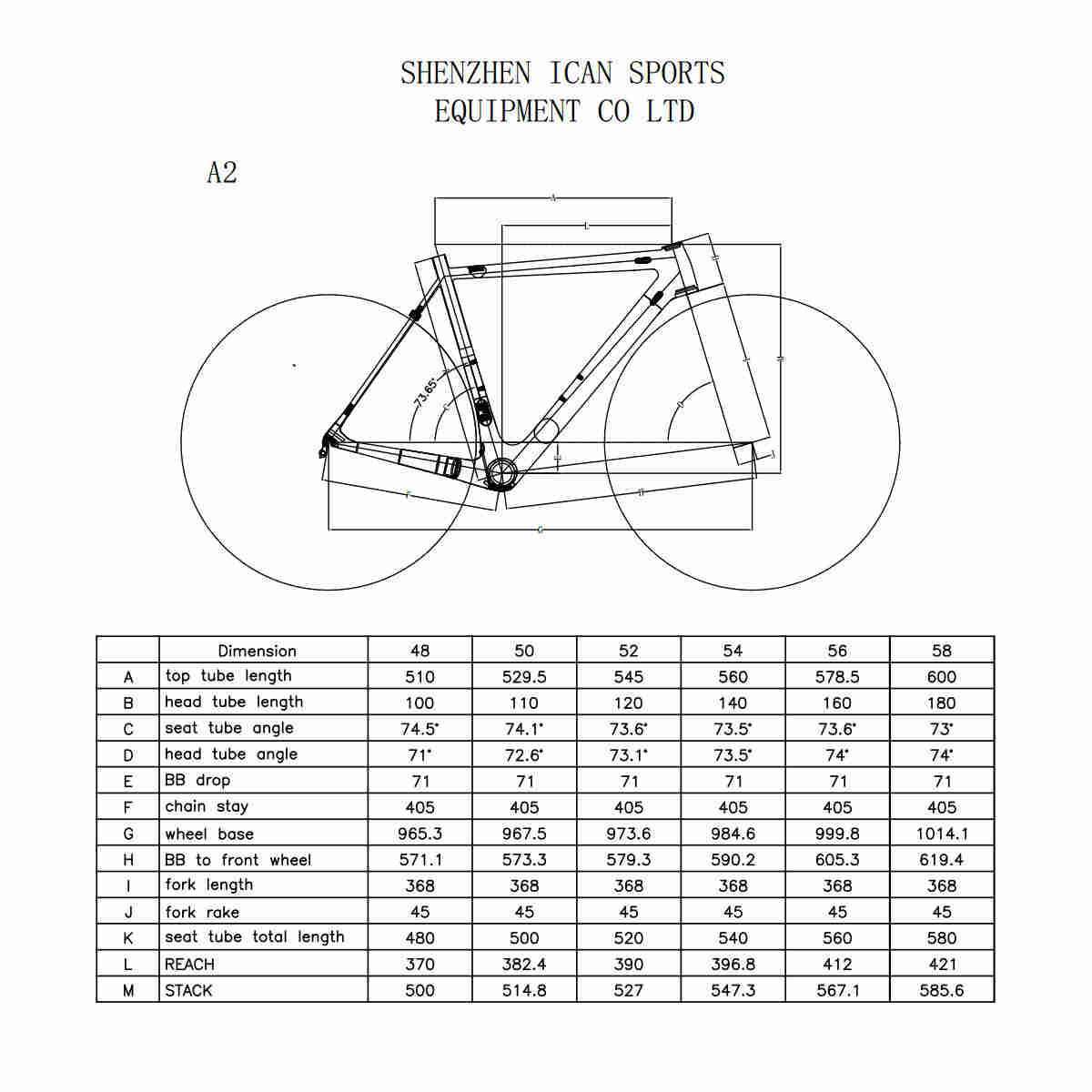 Bicycles - ICAN A2  Carbon Lightweight Racing Bike