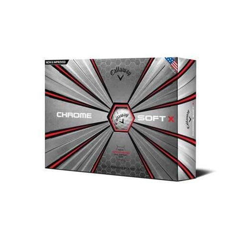 Golf Clubs &amp; Equipment - Callaway Chrome Soft X Golf Balls 12-Pack White