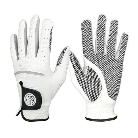 Golf Gloves For Men - 1pcs Full Finger Golf Gloves Men Left Right Hand Soft Breathable Sheepskin With Anti-slip Granules Golf Gloves