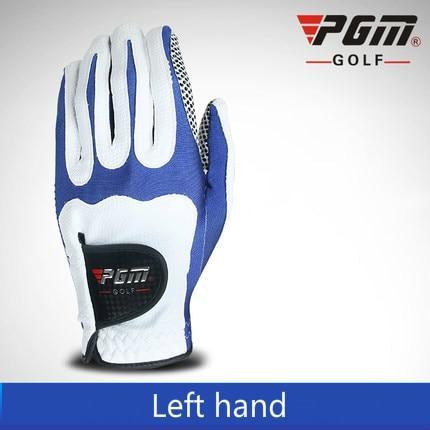 Golf Gloves For Men - Genuine PGM Men's Golf Fiber Cloth Gloves New Left/Right Hand GloveMagic Elastic Particles Slip-resistant Accessories 2018