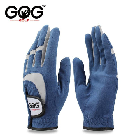Golf Gloves For Men - GOG 1pcs Golf Gloves Fabric Blue Glove Left Right Hand For Golfer Breathable Sports Ads Glove Driver Gloves Brand New