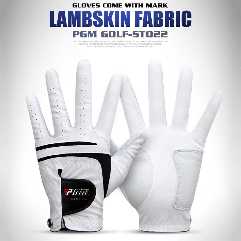 Golf Gloves For Men - Golf Glove Men Sheepskin Gloves Soft Breathable With Non-Slip Granules Gloves