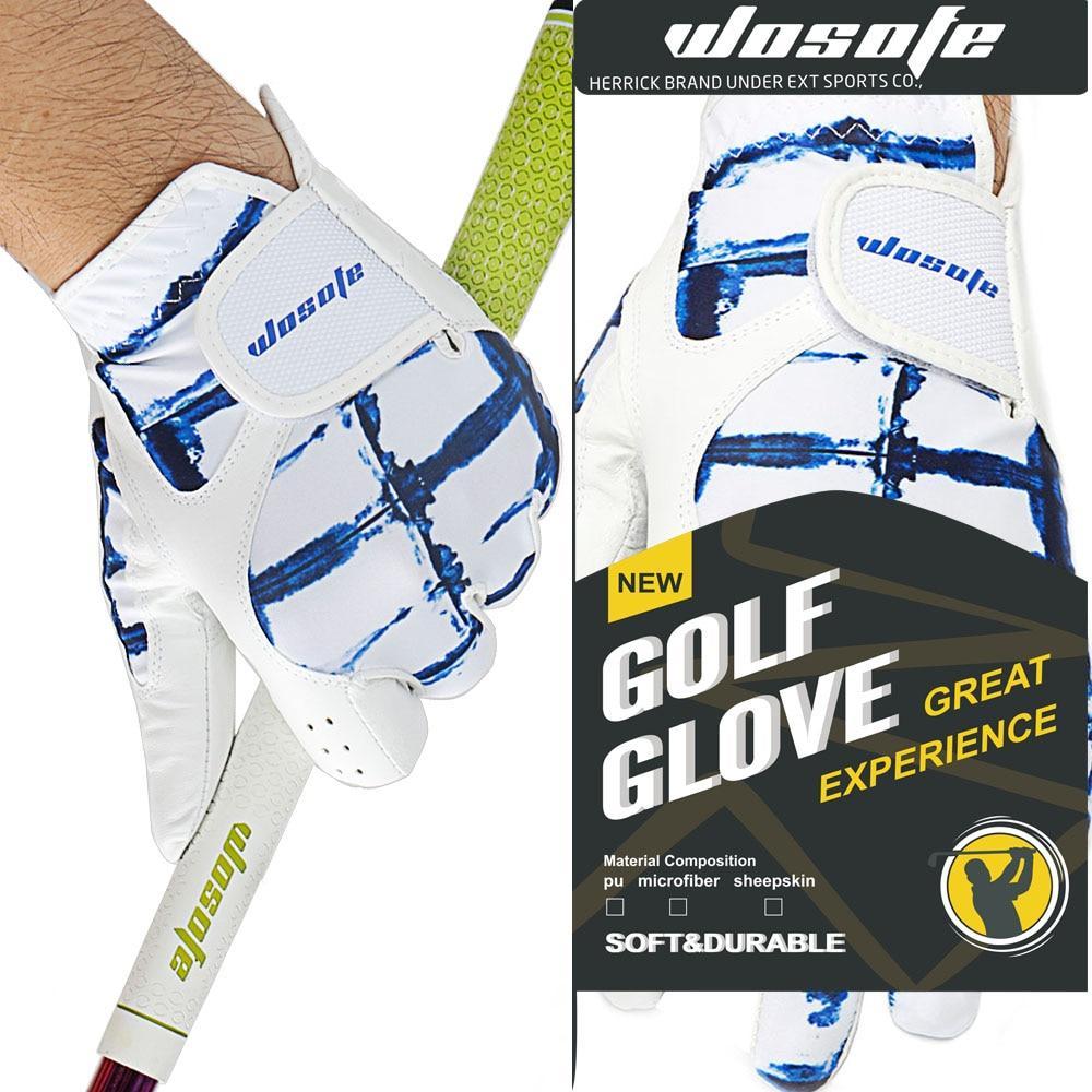 Golf Gloves For Men - Golf Gloves Men's Left  Hand Soft Breathable Pure Sheepskin Golf Gloves Golf Accessories