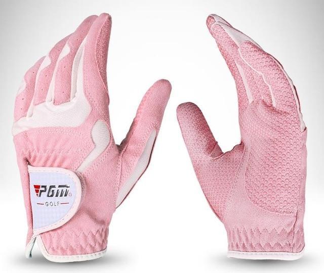 Golf Gloves Women - Golf Gloves Slip-resistant Women's Granules Microfiber Cloth Gloves Sunscreen Breathable Wear-resistant