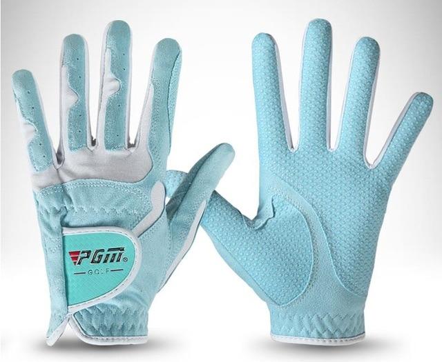 Golf Gloves Women - Golf Gloves Slip-resistant Women's Granules Microfiber Cloth Gloves Sunscreen Breathable Wear-resistant