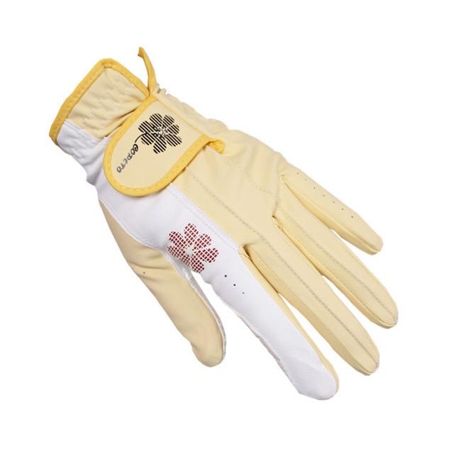 Golf Gloves Women - New Lady Flower Golf Gloves Double Handed Sports Anti-slip Granules Breathable Women Golf Clubs Trainning Gloves 5 Colors