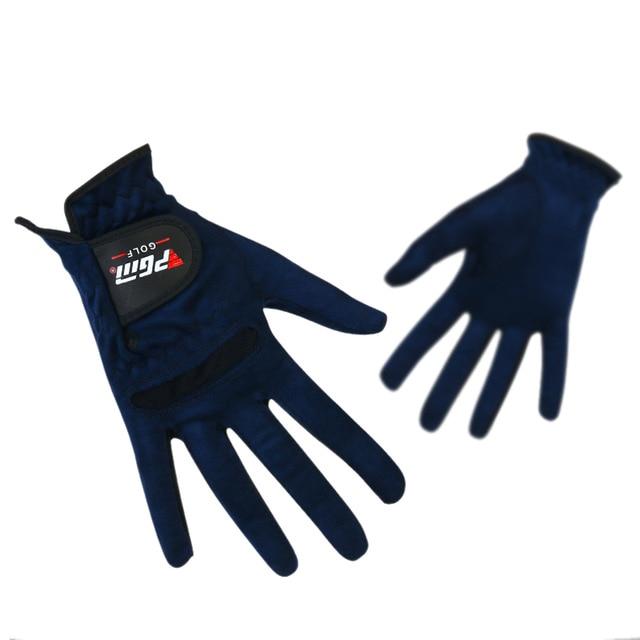 Golf Gloves Women - PGM 1 Pair Elastic Golf Gloves Ladies Adjustable Breathable Women's Fiber Cloth Outdoor Sports Full Finger Gloves For Girls
