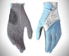 Golf Gloves Women - PGM Women Fabric Golf Gloves Ladies Wearable Gloves Female Professional Soft PU Breathable Non-slip Sweat Absorbent Golf Gloves