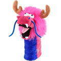 Golf Head Cover - Dragon Driver Golf Head Cover- Pink
