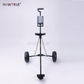 Golf Pull Cart Iron Black Adjustable Golf Trolley Cart 2 Wheels Push Pull Golf Cart Aluminium Alloy Foldable Trolley With Brake