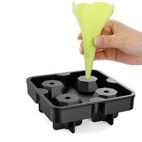 Ice Cube Maker - Cavity Diamond Shape 3D Fun Ice Cube Mold Maker