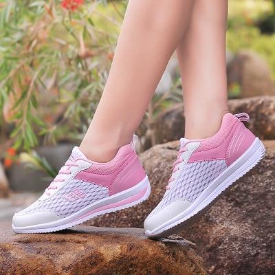 Ladies Golf Shoes - Golf Shoe Ladies Sports Wind Leather Waterproof Non Slip Nails Women Shoes Net Flat Wild Sneakers Shoes Woman Breathable Fitness