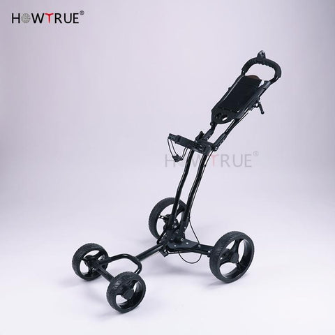 Push Carts - Foldable Golf Trolley Cart Aluminium Alloy,with Scorecard Cover Holder,Push Pull Golf Cart With Brake Golf Accessories
