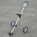 Push Carts - Portable Golf Pull Cart Adjustable Golf Trolley Cart 2 Wheel Push Pull Golf Cart Aluminium Alloy Foldable Trolley Golfvagnar