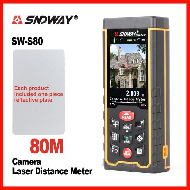 Range Finders - SNDWAY Laser Distance Meter Digital Camera Laser Range Finder Tape Angle Tool Laser Rangefinder
