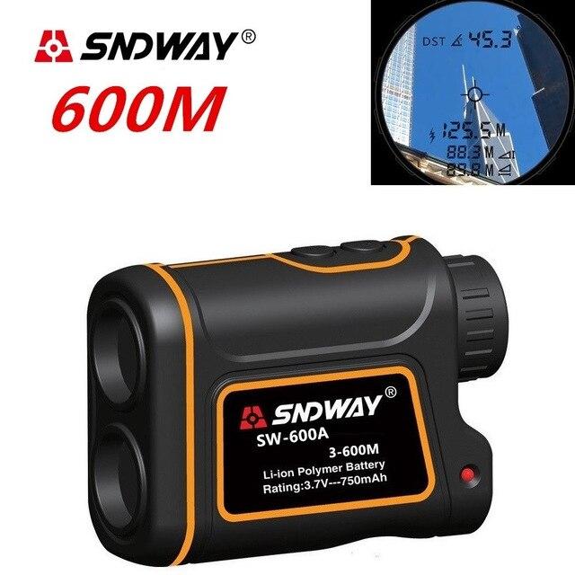 Range Finders - SNDWAY Telescope Laser Range Finder Digital Distance Meter Hunting Monocular Golf Rangefinder LCD Display Roulette Tape Measure
