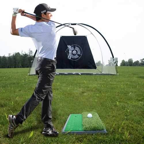 Sporting Goods &gt; Outdoor Recreation &gt; Golf &gt; Golf Training Aids - 3-in-1 Portable 10' Golf Practice Set