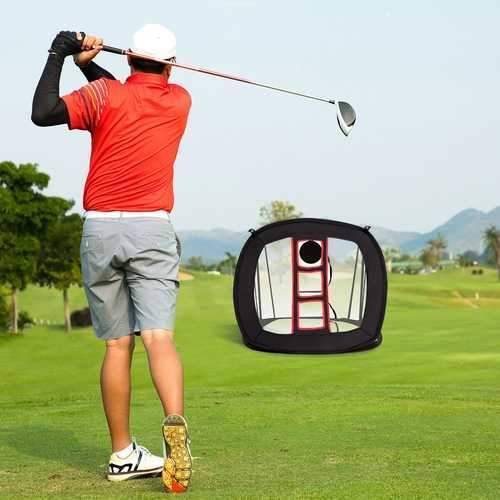 Sporting Goods &gt; Outdoor Recreation &gt; Golf &gt; Golf Training Aids - Portable Pop Up Golf Chipping Net With 12 Training Balls